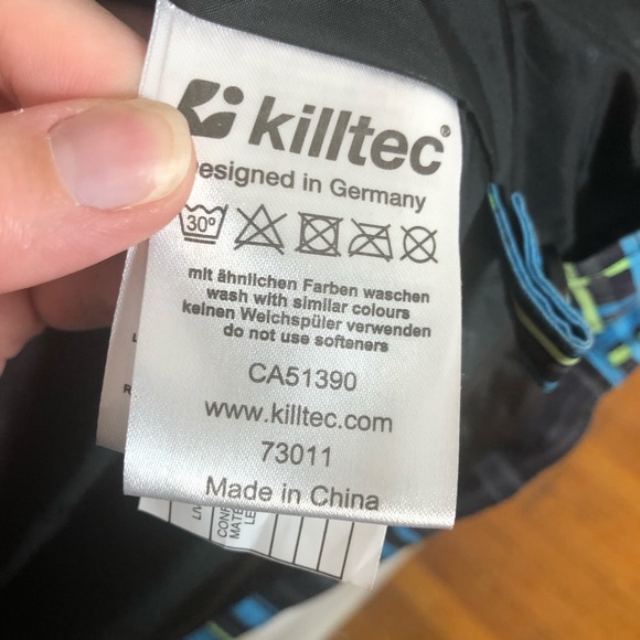 Killtec Jackets Coats Killtec Blue Plaid Hooded Kids Ski Jacket Level 3 Poshmark